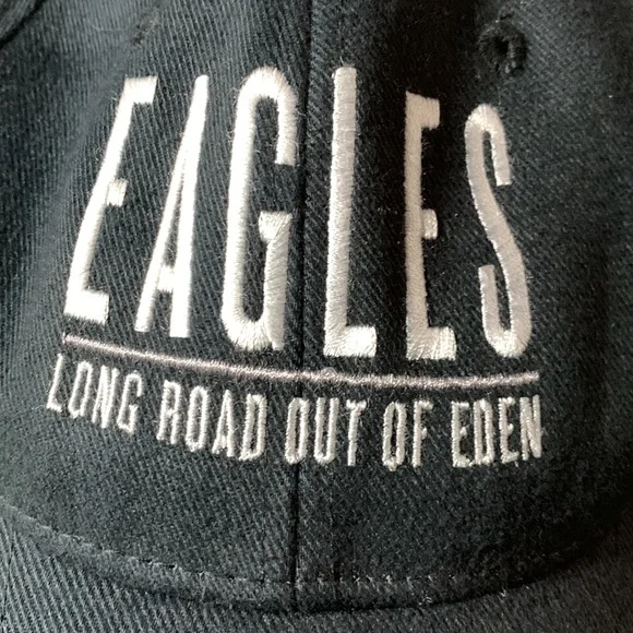 NWOT Eagles Long Road Out of Eden black tour hat. 2010. Elastic fit. - Picture 2 of 6